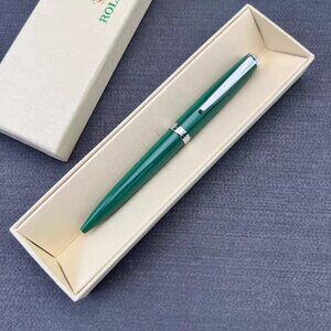 Rolex Emerald Green Twist Boutique Ballpoint Pen New with Box VIP Gift